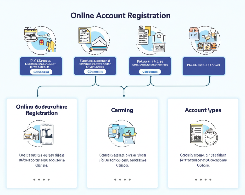 ภาพประกอบ: ขั้นตอนการลงทะเบียนผู้ใช้ แสดงเอกสาร KYC และประเภทบัญชีต่างๆ