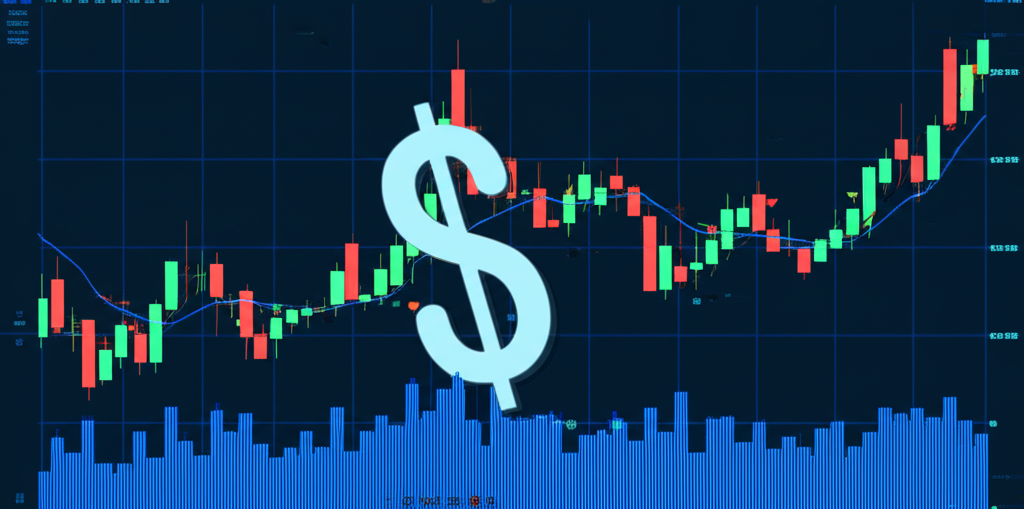 ภาพประกอบค่าเงินดอลลาร์สหรัฐฯ เคลื่อนไหวรุนแรงบนกราฟ Forex หลังประกาศข้อมูล NFP