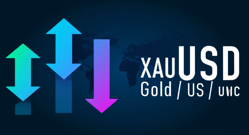 แดชบอร์ดแสดงราคา XAUUSD แบบเรียลไทม์กับแผนที่โลก