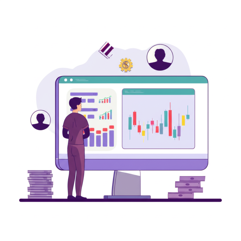นักลงทุนชาวไทยที่มีงบประมาณจำกัดกำลังวิเคราะห์กราฟ Forex และมองหาโบรกเกอร์ที่น่าเชื่อถือ