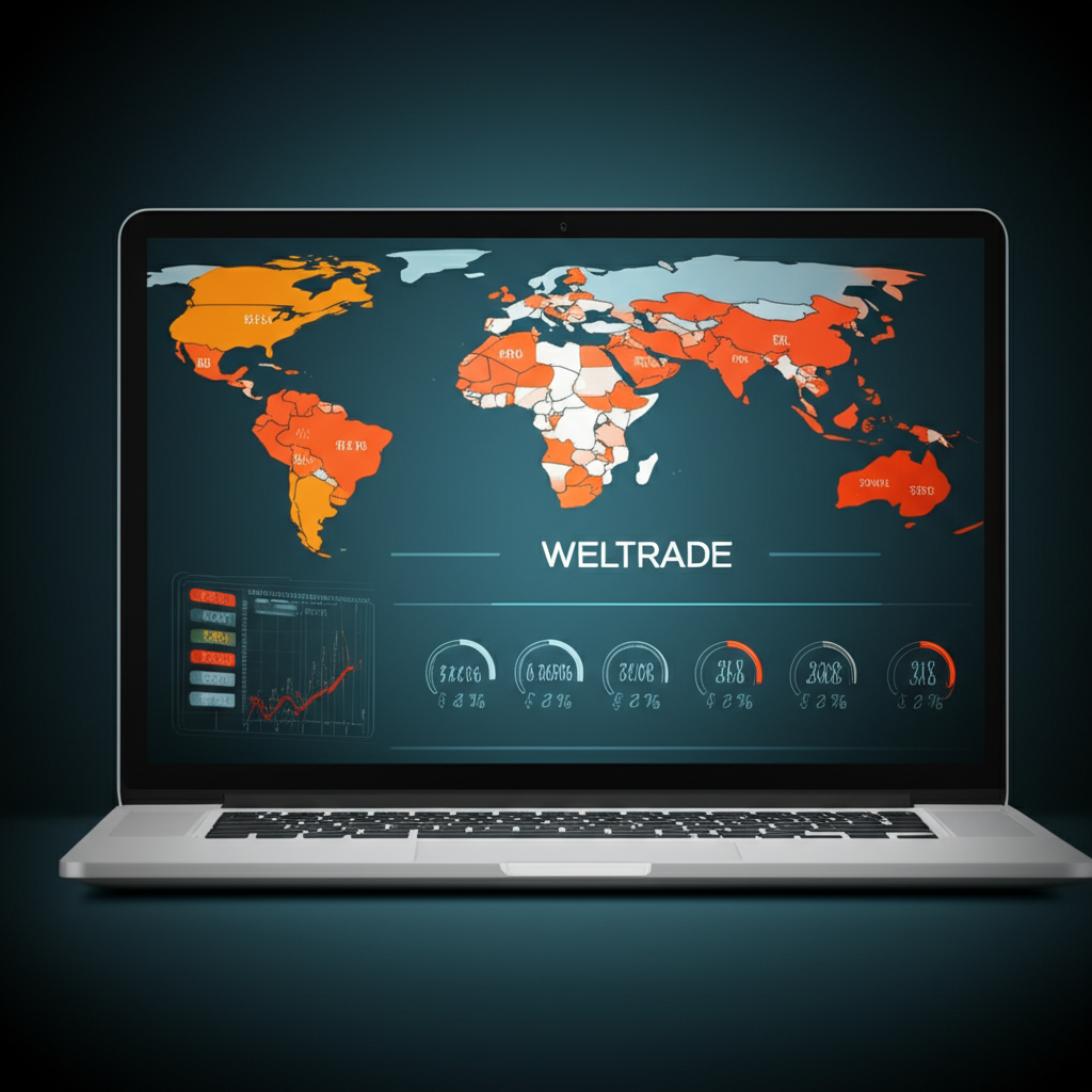 ภาพประกอบแสดงการดำเนินงานระดับโลกของ Weltrade กับอินเทอร์เฟซการซื้อขายในอนาคต สินทรัพย์การเงิน ความโปร่งใส และประสิทธิภาพ ปี 2006