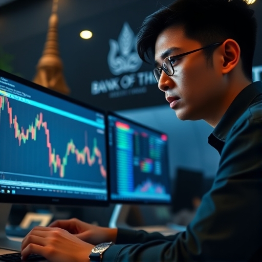 เทรดเดอร์ชาวไทยกำลังวิเคราะห์ตลาด Forex อย่างรอบคอบ