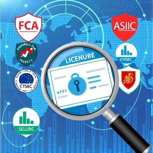 ภาพตลาด Forex ที่ปลอดภัยและได้รับการกำกับดูแลในระดับสากล