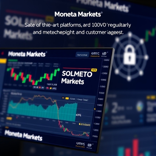 อินเตอร์เฟซการเทรดที่ทันสมัยของ Moneta Markets แสดงกราฟราคาและเครื่องมือวิเคราะห์ขั้นสูง