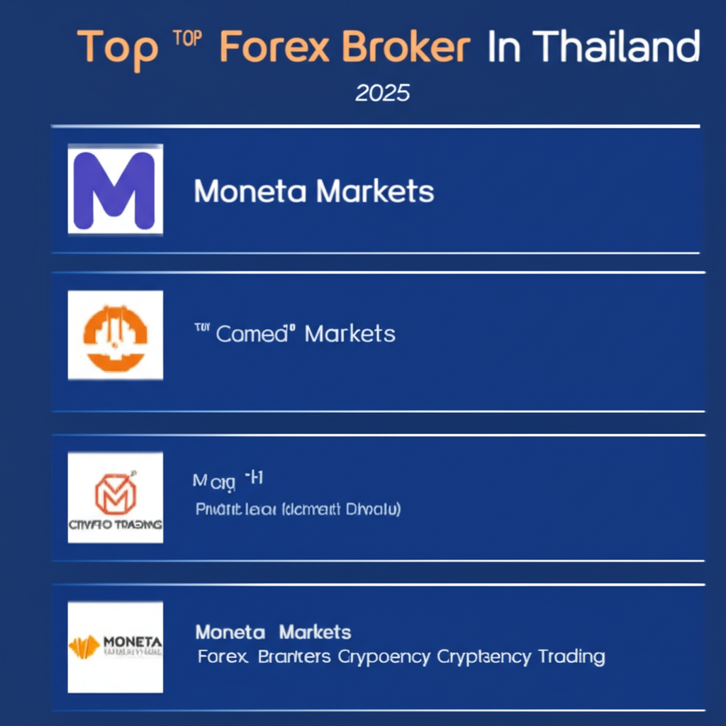 รายชื่อโบรกเกอร์ฟอเร็กซ์อันดับต้นๆ ของไทยปี 2025 โดย Moneta Markets ถูกเน้นสำหรับการเทรดคริปโต