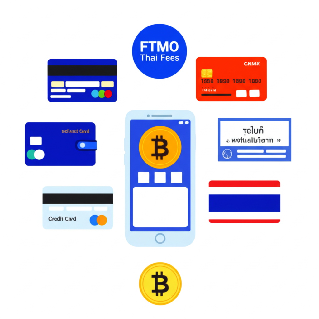 ช่องทางการชำระเงินที่หลากหลายสำหรับนักเทรดไทย รวมถึงบัตรเครดิต วอลเล็ต และคริปโตเคอร์เรนซี