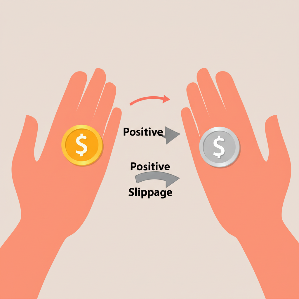 ภาพสองมือถือเหรียญ เหรียญหนึ่งใหญ่แสดงสลิปเพจในทางบวก อีกเหรียญเล็กแสดงสลิปเพจในทางลบ ชี้ให้เห็นผลลัพธ์ที่แตกต่างกัน